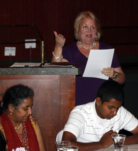 Anamika Veeramani's spelling coach Janice Hearst