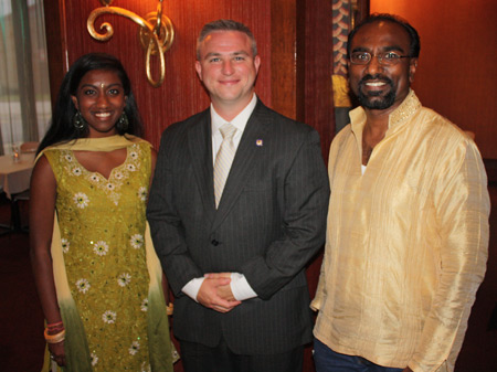 Mahima Venkatesh, State Rep Matt Patten and venky Venkatesh