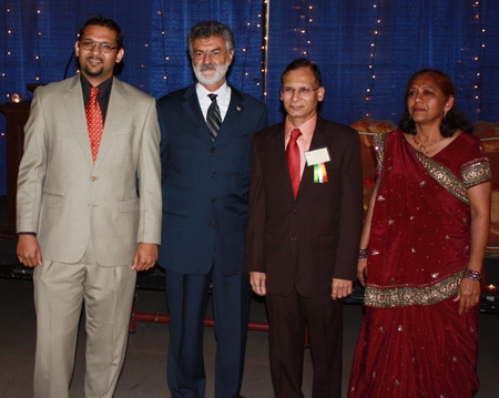 Ankit Shah, Mayor Frank Jackson and Dilip and Smita Shah