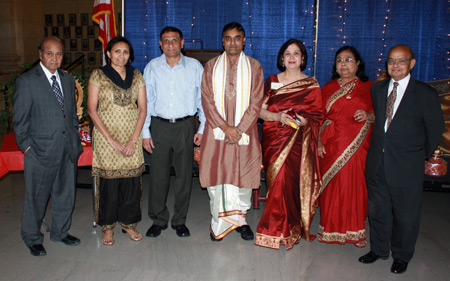 Harjit Alag, Mrs and Thakor Patel, Pandit Joshi, Mona Alag, Dr Subha Sen Pakrashi and Dr Brojesh Pakrashi