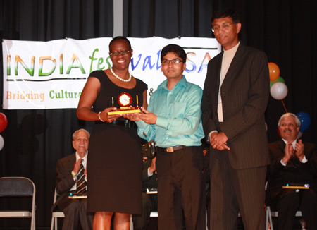 Ohio State Senator Nina Turner, Deb Roy and Bharat Kumar