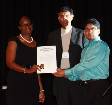 Ohio State Senator Nina Turner, Deb Roy and Bharat Kumar