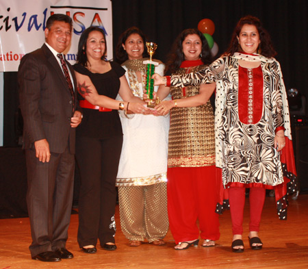Winners at the 2010 Indian Festival USA - Amrata Kirpalani, Suchi Vaid Lakhanpal, Varsha Eidnani, and Sushmita Mukherjee