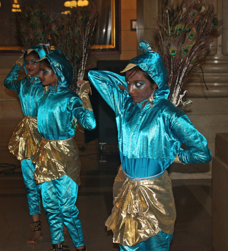 Indian Peacock and Snake Dancers