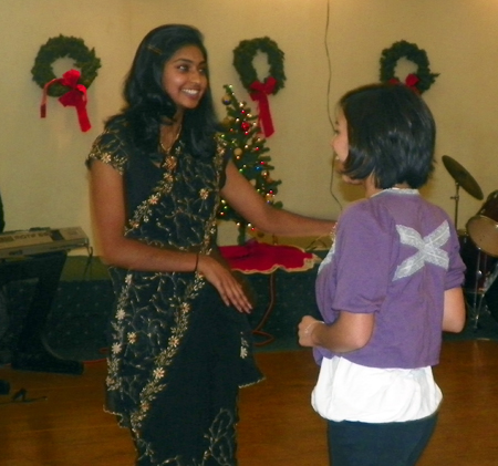 Dancing at FICA Holiday party