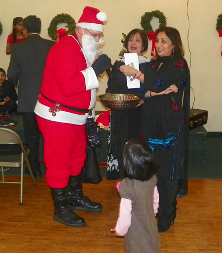 Santa Claus with Mona Alag