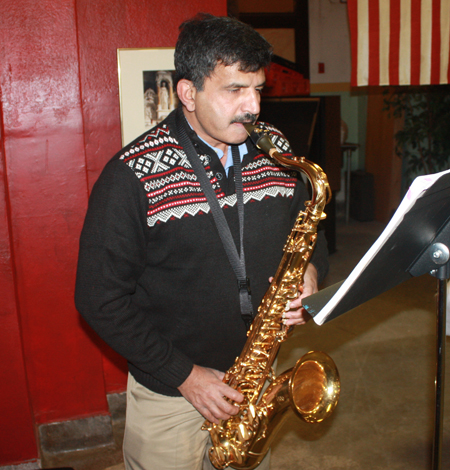 Michael Sreshta on saxophone