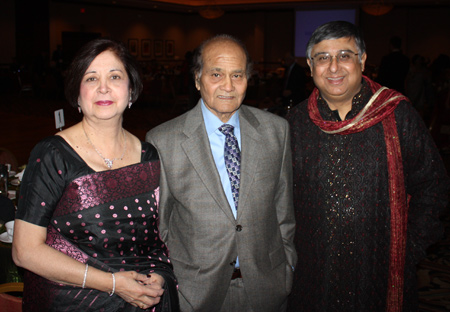 Mona and Harjit Alag with Anjan Ghose