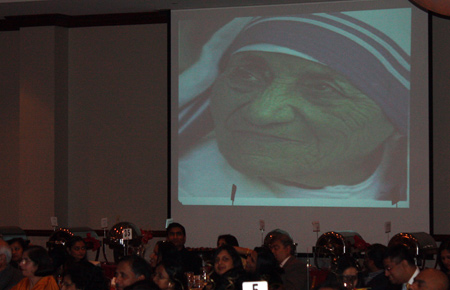 Mother Teresa on screen at Republic Day event