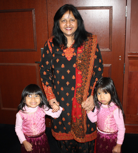 Radhika Reddy and nieces