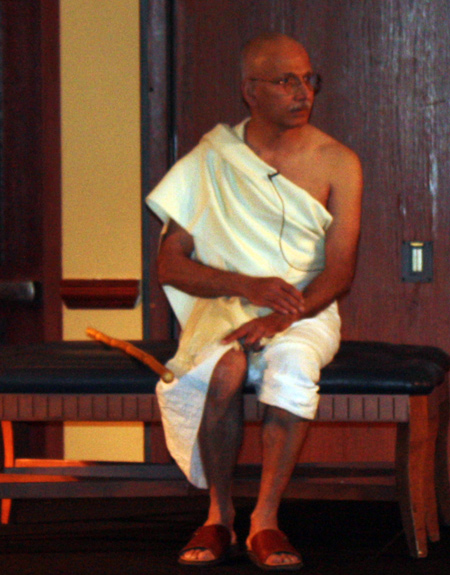 Raj Pillai as Mahatma Gandhi