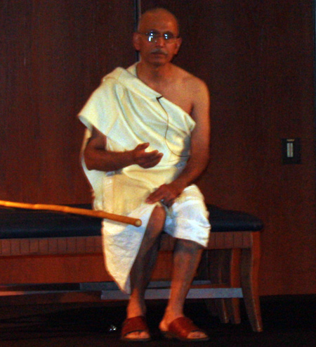 Raj Pillai as Mahatma Gandhi