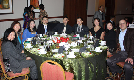 Johnny Wu and friends at Margaret Wong table