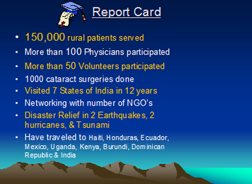 AIPNO Medical Yatra stats