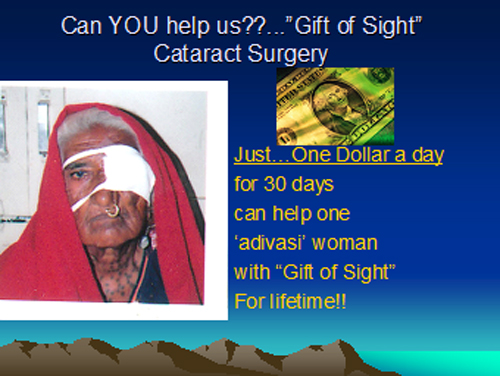 AIPNO Medical Yatra cataract surgery slide