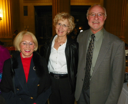 Barbara Hawkins with Ruth and Rich Crepage