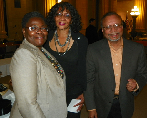 Joyce Ryan, Councilwoman Mamie Mitchell and Asim Datta