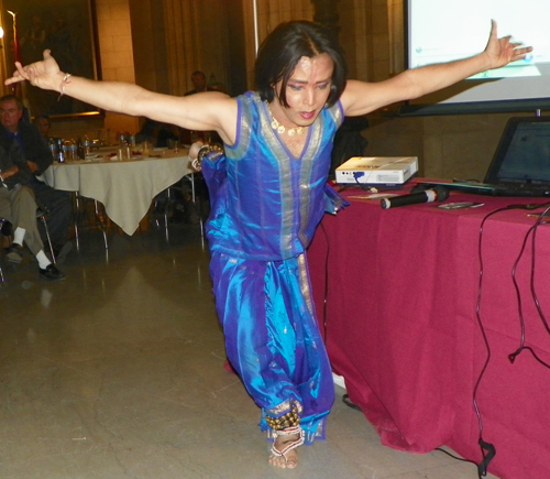 Sanjib Bhattacharya at Cleveland City Hall for Diwali