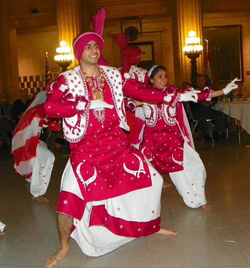 Spartan Bhangra dancers from Case Western Reserve University
