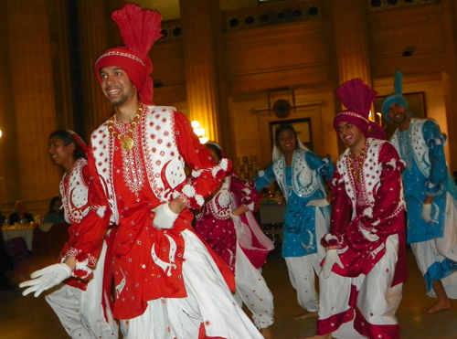 Spartan Bhangra dancers from Case Western Reserve University