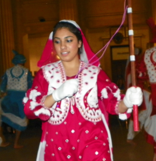 Spartan Bhangra dancers from Case Western Reserve University