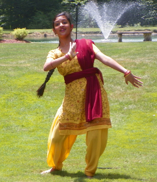 Dancer at Holi event