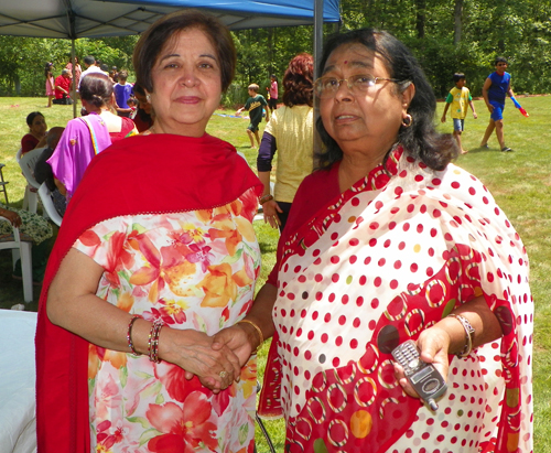 Mona Alag and hostess Brojesh  Pakrashi 