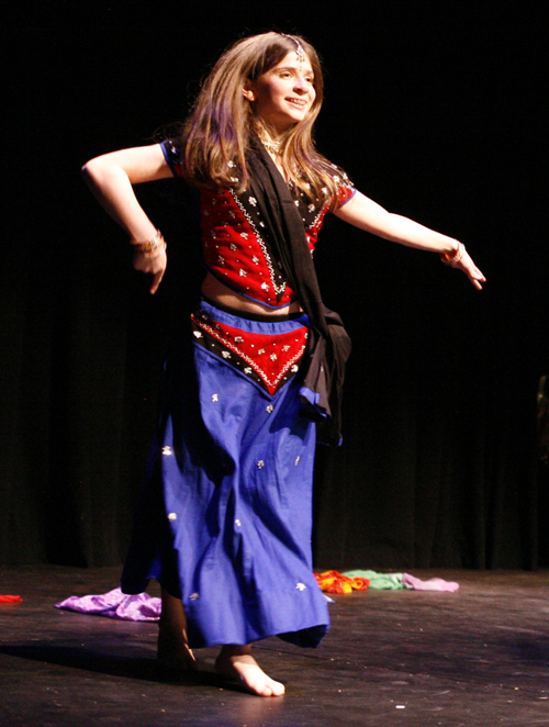Girl Dancer at FICA Holi celebration in Cleveland