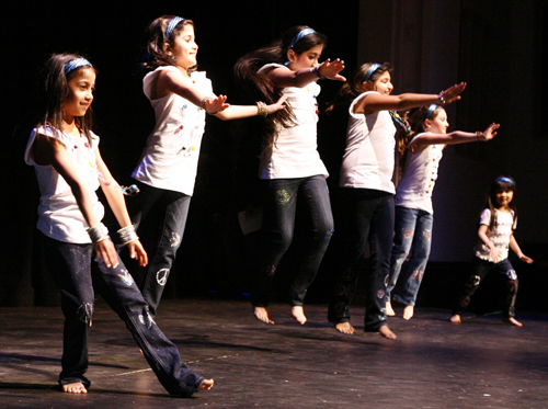 Dancers at FICA Holi celebration in Cleveland