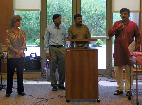 Solon Mayor Susan Drucker and Michael Sreshta