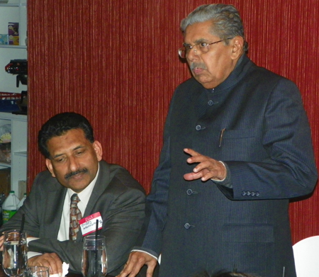 Bobby Mazuvanche with Minister Vayalar Ravi