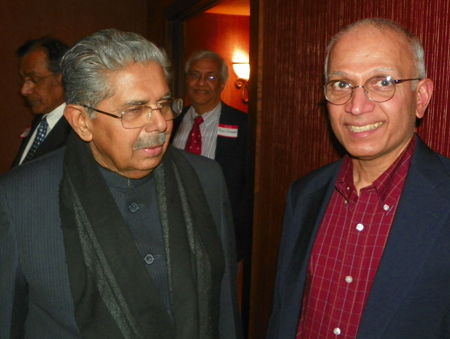 Minister Vayalar Ravi and Raj Pillai