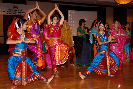 Indian dance group at Cleveland Republic Day