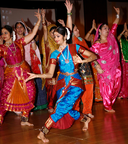 Indian dance group at Cleveland Republic Day