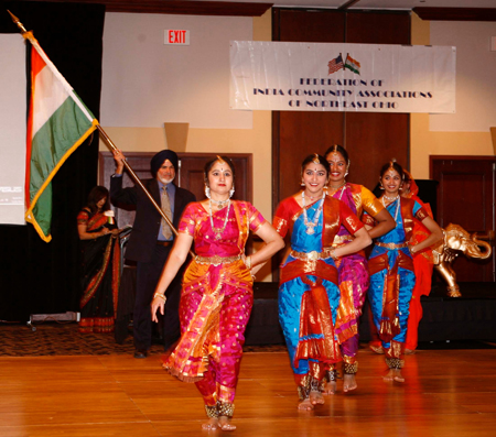 Indian dance group at Cleveland Republic Day