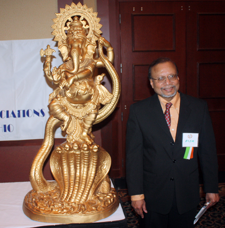 Asim Datta and Ganesha, the Lord of success and destroyer of evils and obstacles. 