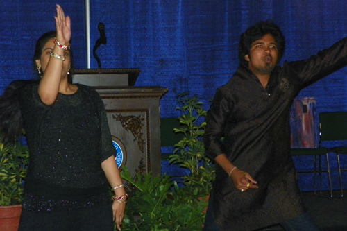 Indian Bollywood dances performed by Cleveland State University students led by Venkat Raj