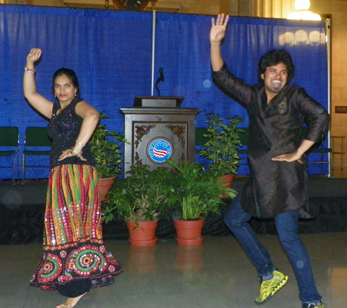 Indian Bollywood dances performed by Cleveland State University students led by Venkat Raj