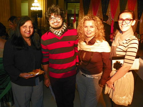 Radikah Reddy, Raj Vanket,  Anila Nicklos and Ina Imami