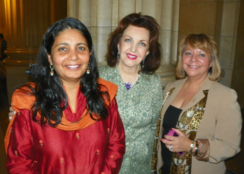 Flavia Sreshta, Maria Pujana and Mari Galindo-Dasilva