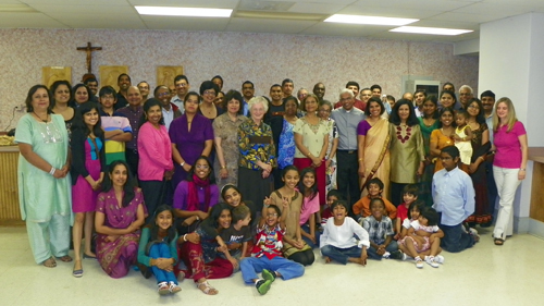 Some participants at the Virgin Mary Nativity celebration