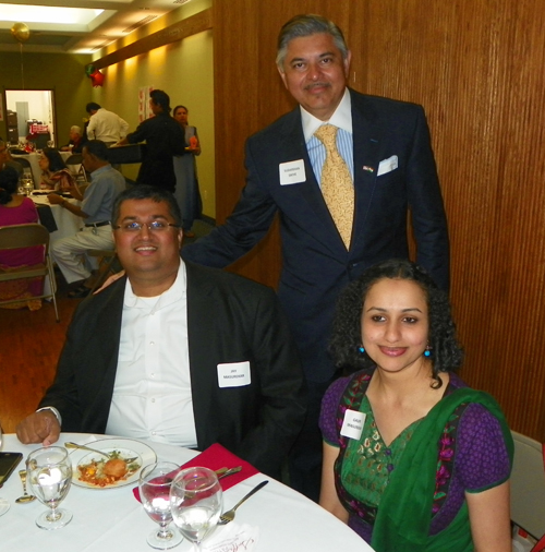 Jay and Gauri Masurekar with Sudarshan Sathe