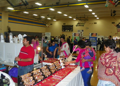 Shopping in vendor area