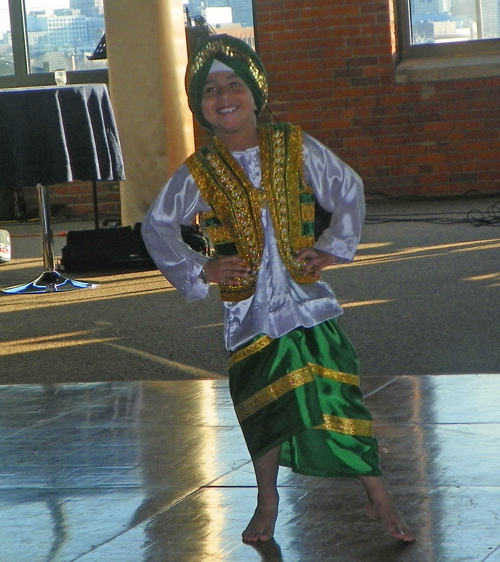 Bhangara dance by Gill young boy