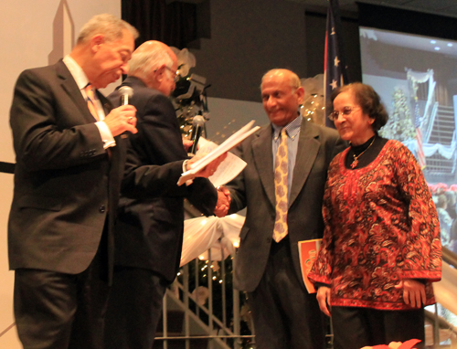 Leon Bibb, Harlan Diamond, Ramesh and Jaya Shah 