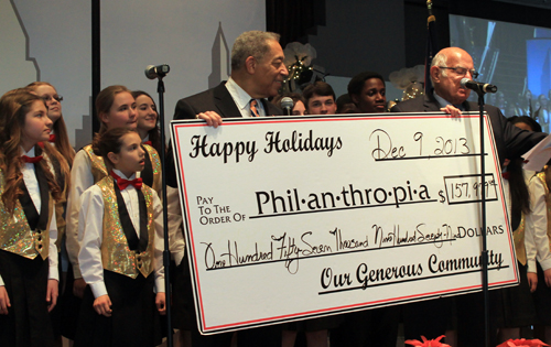 Philanthropia donation check