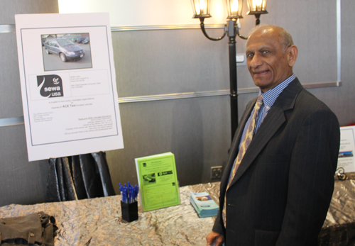 Ramesh Shah working the AIPNO table