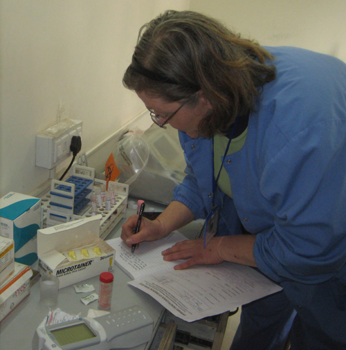 Mobile Blood Lab with Abbott hand Analyzer