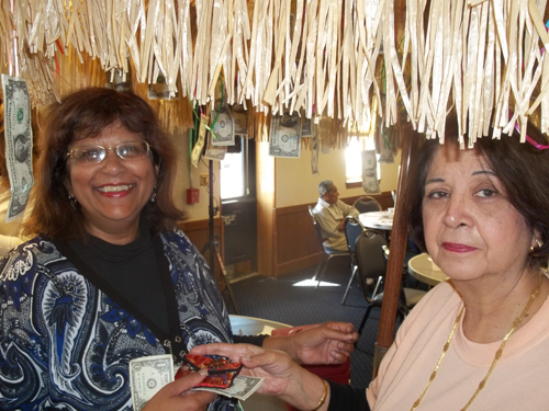 Helen Malhotra and Mona Alag - AIPNO Giving Tree