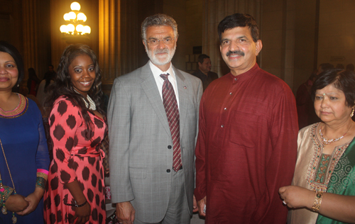 Chief Valarie McCall, Mayor Jackson and Diwali guests